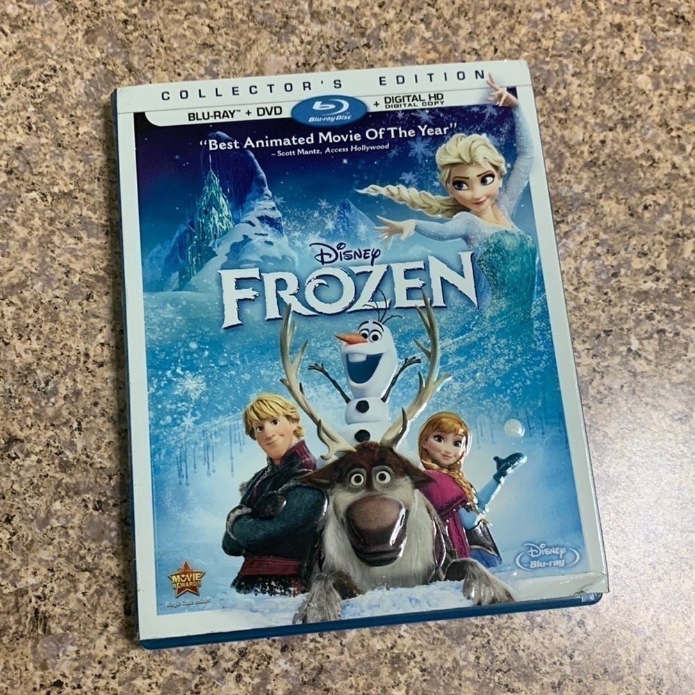 FROZEN (Blu-ray/DVD Disc, 2014, 2-Disc Set, Collector's Edition) Disney